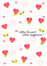 mini red heart flowers 20