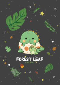 Dino Forest Leaf Happy