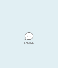 Small Button / White&Light Blue