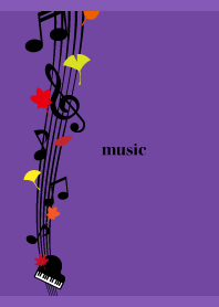 Piano and Maples on purple