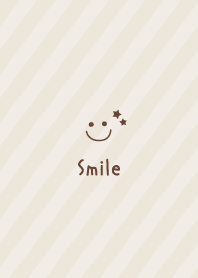 Smile Star =Brown= Stripe2