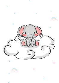 小象和雲