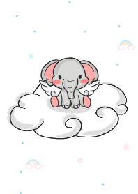 아기 코끼리와 구름