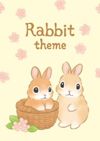 Rabbit illustration theme 1J