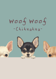 Woof Woof - Chihuahua - BLUE GREEN