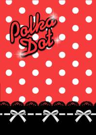 polka dot-red-