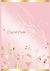 ピンク / 大人可愛い雪の結晶 ＠冬特集