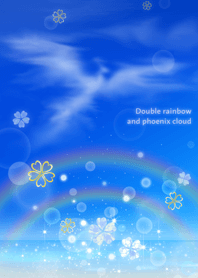 Double rainbow and phoenix cloud