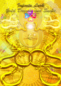 Infinite Luck Gold Dragon and Snake