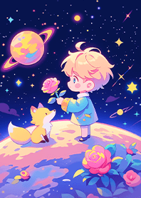 ⭐️守護星空玫瑰的小王子與狐狸❤️