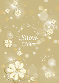 Beige Navy : Lucky Snow clover