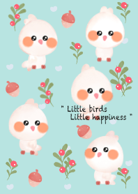White birds in winter 2
