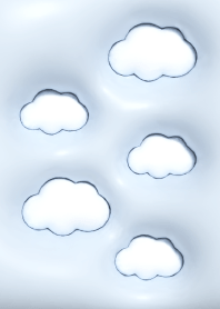 シンプル_ぷっくり_雲