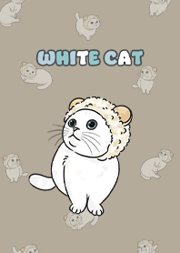 whitecat2 - khaki