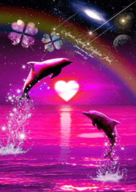 Space Lucky Dolphin Pink2