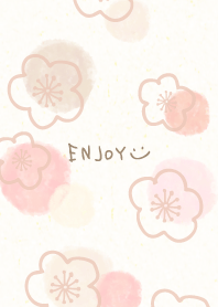 Plum blossom watercolor11 from Japan