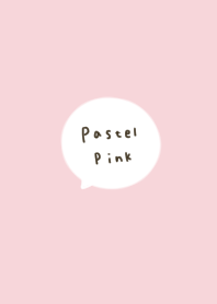 Pastel pink and simple.