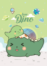 Dino Love Galaxy Light Green