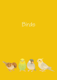 Birds2 on yellow