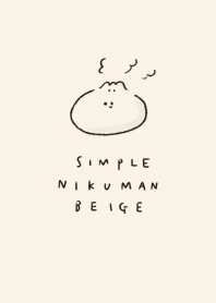 simple Meat Bun beige.