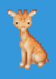 기린 픽셀 아트 테마 블루 01