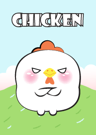 Cute Chubby White Chicken  Theme