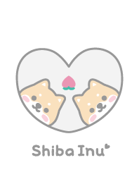 柴犬 桃 [白色]