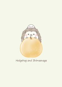 Hedgehog and Shimaenaga -pear- green