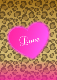 Leopard & Pink Heart