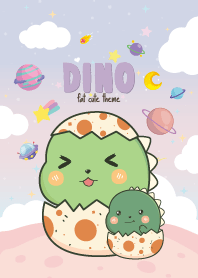 Dino Kawaii Galaxy Pastel