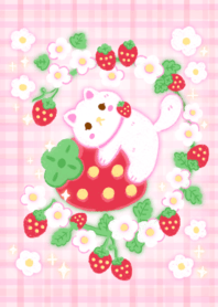 แมวขาวในดินแดนแห่งสตอเบอรี่