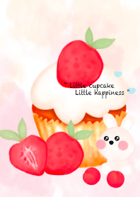 Strawberry cupcake & mini bunny 7