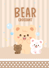 Croissant Bear Sweet Friendly