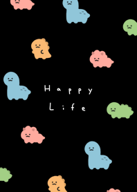 のんびり恐竜。 黒