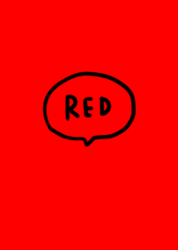 Simple handwritten red