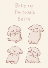 Simple belly button toy poodle beige