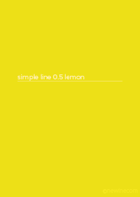 simple line 0.5 lemon