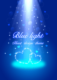 Heart design theme "Blue light"