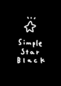 シンプル ブラック 星