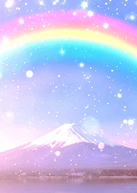 [最強パワー] 虹がかかった富士山 2025