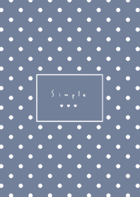 波爾卡圓點 /gray blue