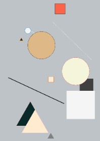 Silver Geometric Vibrant Shapes