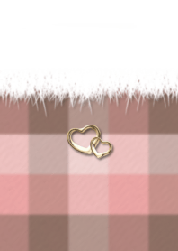 cute winter coordination heart charm