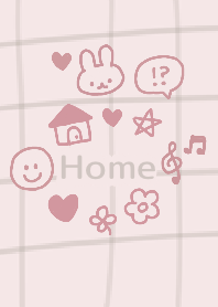 Cute and mature dull pink illustration