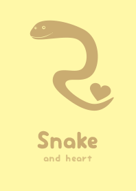 Snake & heart  cream.