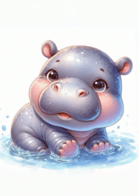 Moo Dong little hippo round body n.44