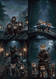 stampAI-ninja animals-Q8jfZY