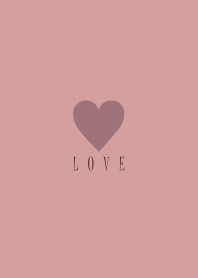 Dusky Pink Heart-LOVE 17