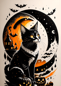 halloween cat 758D09