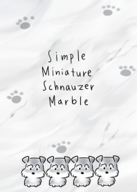 シンプル ミニチュアシュナウザー 大理石